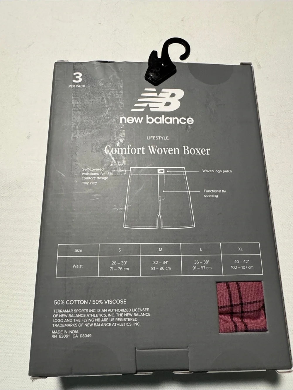 New Balance Boxers Mens XL 3 Pack